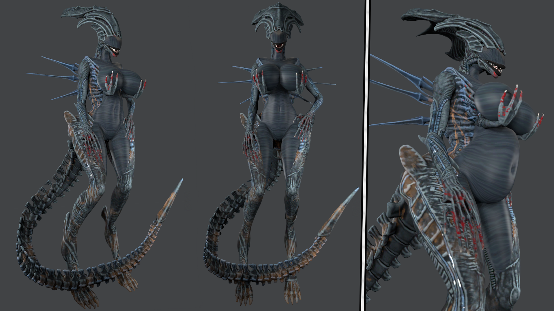 1girls, 3d, alien (franchise), big breasts, big penis, breasts, canastus, extraterrestrial, female, female only, female xenomorph, lips, long tail, nude, pregnant, pregnant belly, solo, solo female, source filmmaker, tagme, thighs, wide hips, xenomorph, xenomorph queen