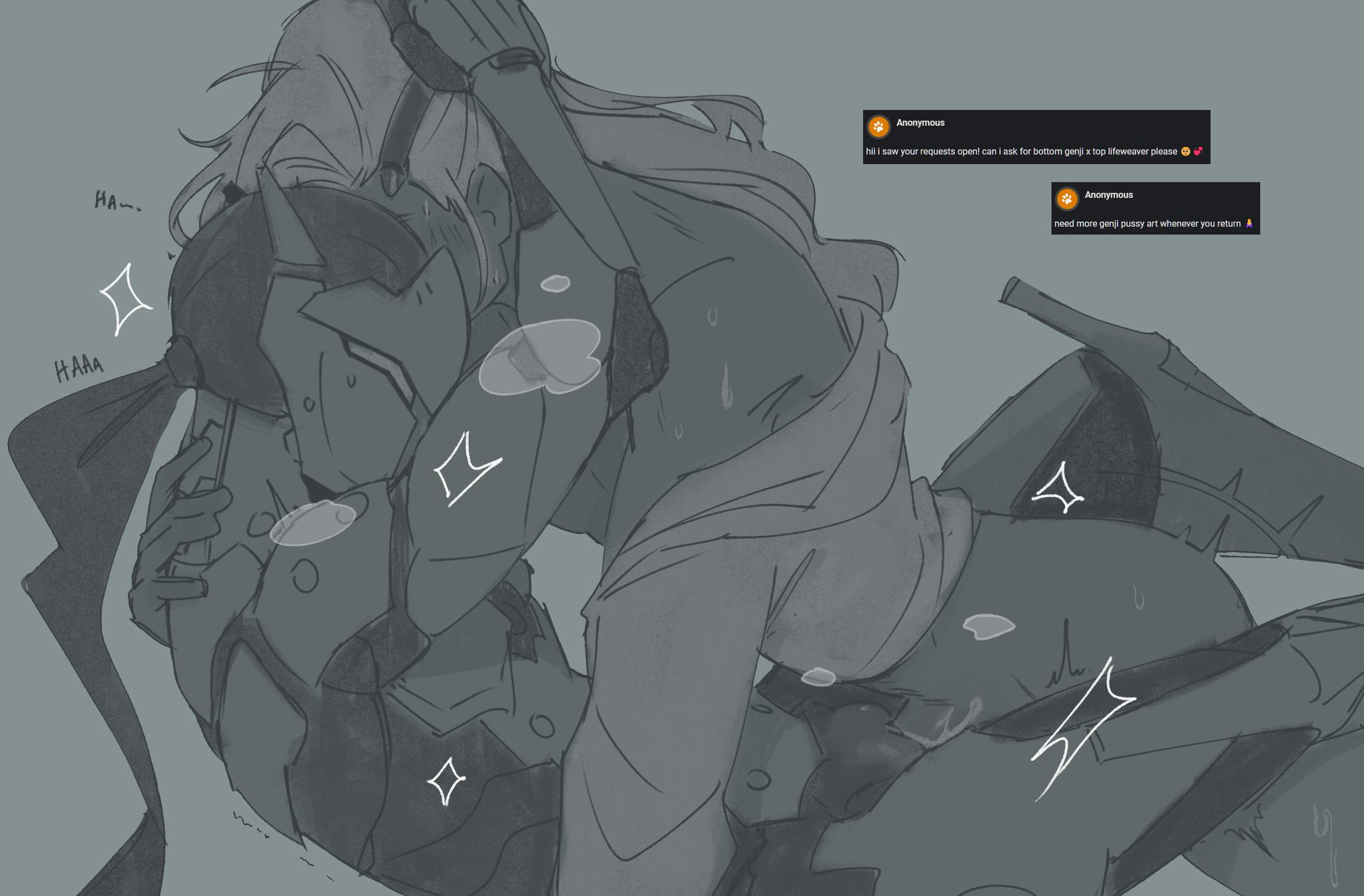 1cuntboy, 2boys, cum in pussy, cumming in pussy, cumming while penetrating, cuntboy, gay, gay sex, genji, genji shimada, intersex, kadiriski, lifeweaver, male, moaning, overwatch, overwatch 2, pussy, submissive male, vaginal penetration