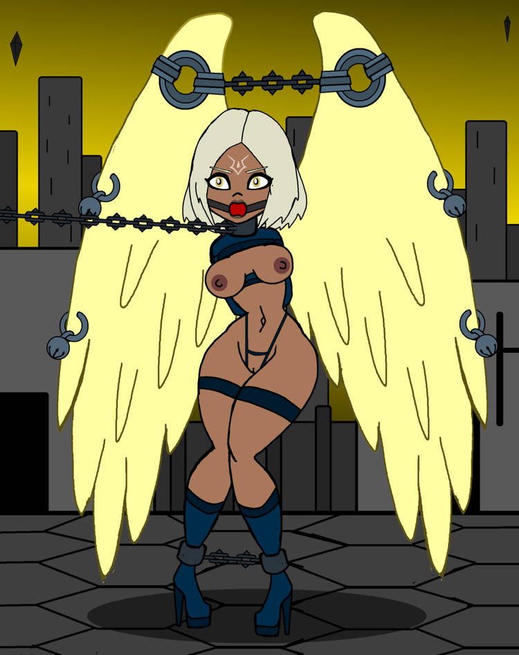 1girls 2d angel angel_wings areolae ball_gag bare_arms bare_breasts bare_legs bare_midriff bare_shoulders bare_thighs big_breasts bondage breasts busty chained chains cleavage cleft_of_venus completely_naked completely_naked_female completely_nude completely_nude_female curvaceous curves curvy curvy_body curvy_female curvy_figure curvy_hips curvy_thighs darksiders darksiders_2 erect_nipples feathered_wings feathers female female_focus female_only fit fit_female gag gagged golden_eyes hands_behind_back hands_tied hips humanoid large_breasts long_hair markings midriff nidrog nipples no_bra no_humans no_panties nude nude_female pussy sole_female solo solo_female solo_focus tattoo tattoos thick_thighs thighs tied_up vagina voluptuous voluptuous_female white_hair wide_hips wings