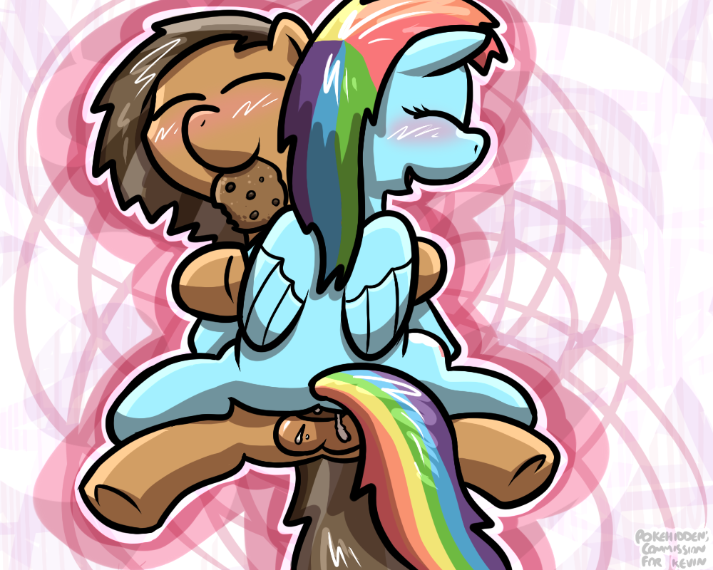 balls blush closed_eyes cookie cum cum_inside female friendship_is_magic hasbro male male/female my_little_pony open_mouth penetration penis pokehidden rainbow_dash_(mlp) sex