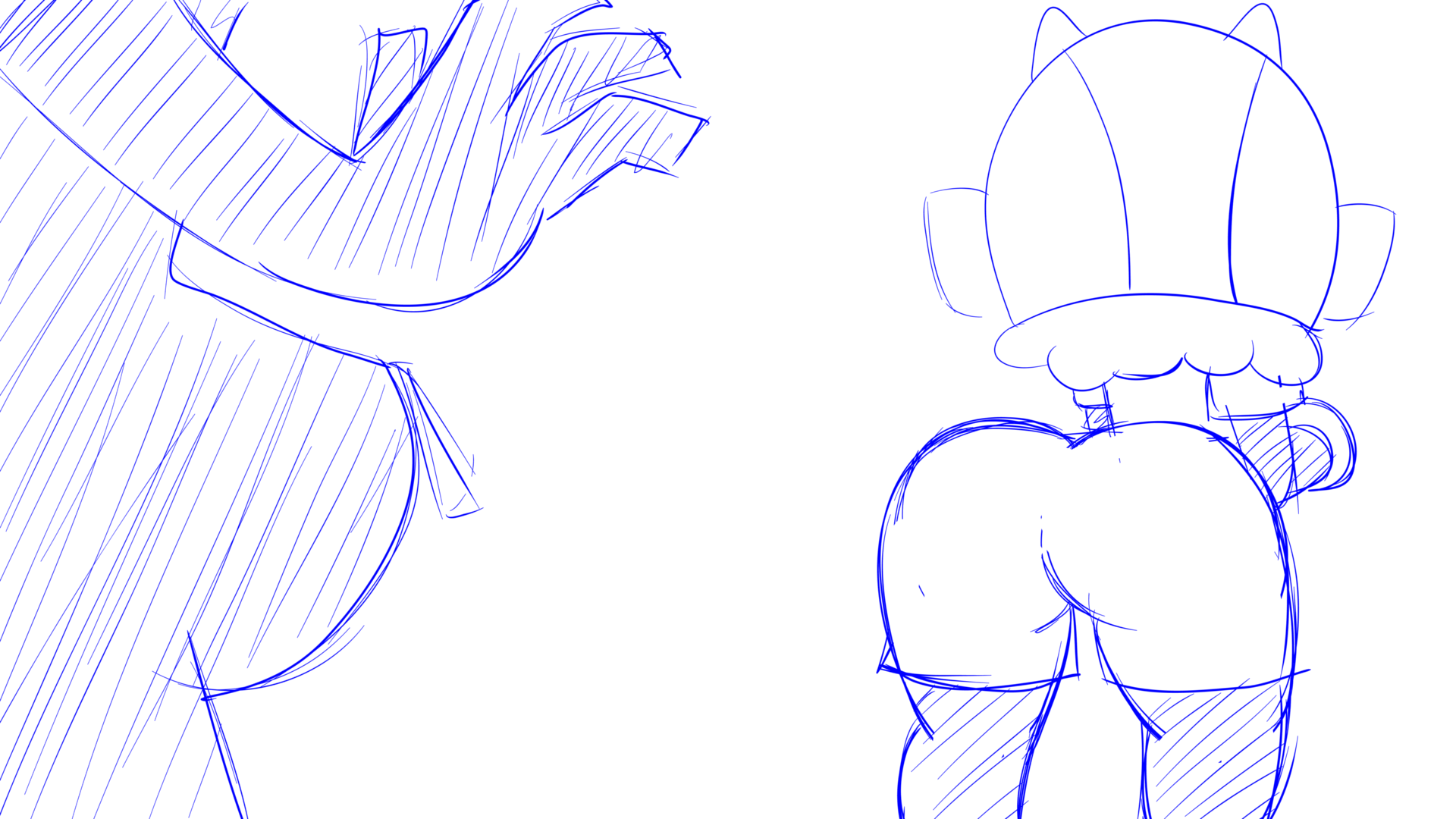 2d, animated, ass, ass up, bea (brawl stars), brawl stars, clothed, female, papersketch, presenting, presenting ass, shaking, shaking ass, shaking butt, wiggle, wiggling ass
