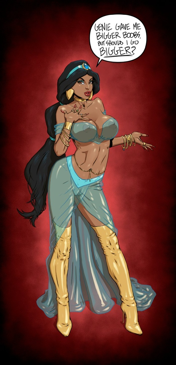 1001_nights 1girls aladdin aladdin_(1992_disney_film) arabian_clothes big_breasts black_hair blue_clothing bottom_heavy breasts brown_body brown_eyes brown_skin dark-skinned_female dark_hair dark_skin digital_media_(artwork) disney disney_princess english_text eyebrows eyelashes female female_focus fenris_comix fit fit_female full_body high_heels hips huge_breasts human large_breasts legs long_hair nipples_visible_through_clothing olive_skin princess princess_jasmine royalty see-through see-through_clothing sheer_clothing slim slim_waist stiletto_heels tan_skin text transparent_clothing very_high_heels very_long_hair waist wide_hips yellow_boots