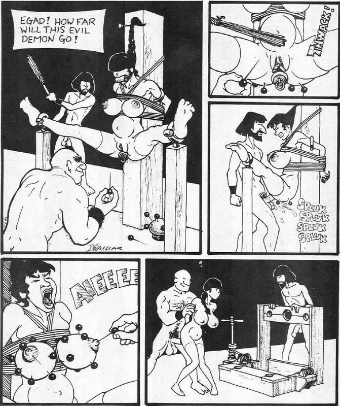 1990s 1993 1girls 20th_century 2boys bald bald_man bdsm big_belly bit_gag black_and_white black_hair bondage breast_bondage breast_torture buttplug comic depuceleur dungeon female femsub handdrawn human human_only lady_marilyn lady_marilyns_misfortune light-skinned_female light-skinned_male light_skin male mature mature_male needle nipple_torture nude nude_female nude_male penis pillory rape restrained sex_toy sherrif stomach_bulge straight tied_to_pole vaginal_penetration