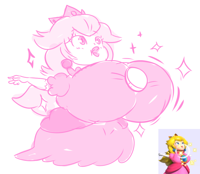 1girls big_breasts breast_expansion breasts_bigger_than_head growth huge_breasts hyper hyper_breasts mario_(series) nintendo princess_peach redraw solo_female super_mario_bros._wonder sweetspicymann tagme video_games