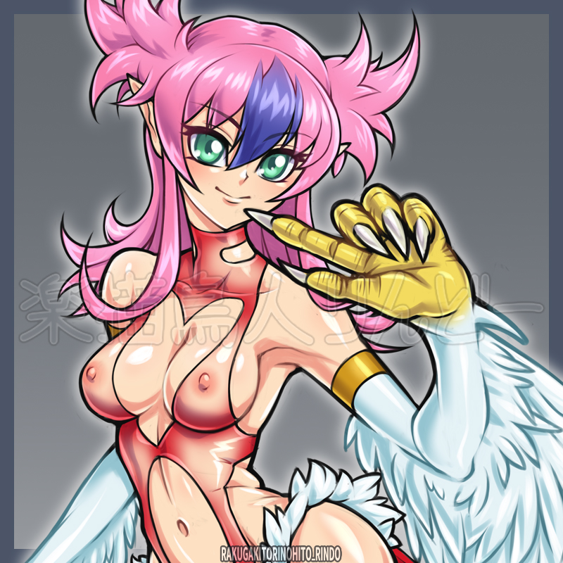 1girls duel_monster harpie_cielo harpy monster_girl yu-gi-oh!