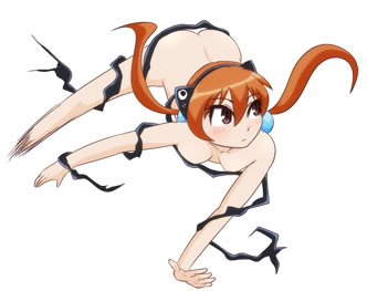 alisa_southerncross animal_ears arisa_southerncross artist_request ass breasts cat_ears censored keroro_gunsou lowres tied_hair twintails