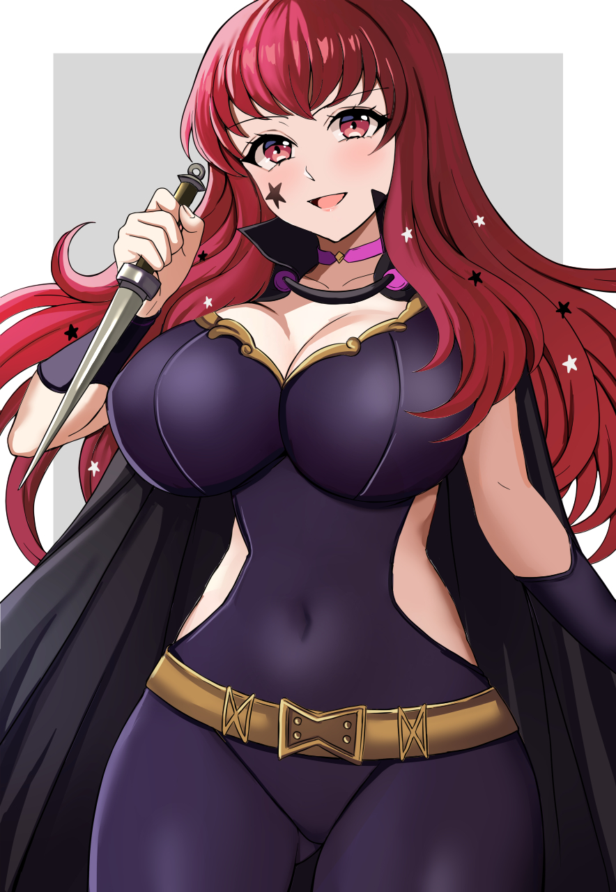 1girls breasts female female_only fire_emblem fire_emblem_engage fully_clothed gomatarata nintendo open_mouth solo solo_female tagme yunaka_(fire_emblem)