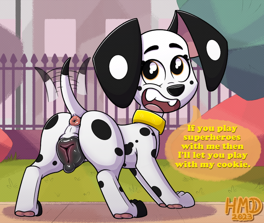 101_dalmatian_street 101_dalmatians canine canine_genitalia canine_pussy disney female feral hmdkoba paprika_(101_dalmatians) paprika_(psy101)