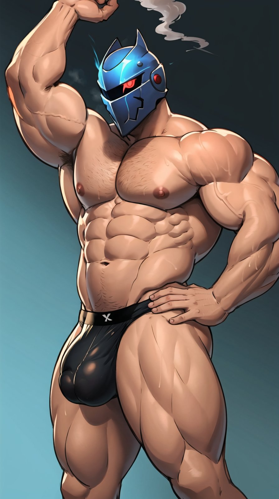 1boy 1male 1man abs ai_generated aiartdouglas armpit_hair armpits bara bara_tiddies bara_tits biceps big_biceps big_bulge big_muscles big_pecs bulge chest_hair daddy deltoids dilf erection gay hair hairy hairy_armpits hairy_chest hairy_male helmet helmet_only horn horned_humanoid humanoid male male_nipples male_only man man_boobs man_breasts man_tits manly mostly_nude muscular muscular_humanoid muscular_male musk navel nipples pecs pubes solo sweat trapezius underwear underwear_only yaoi