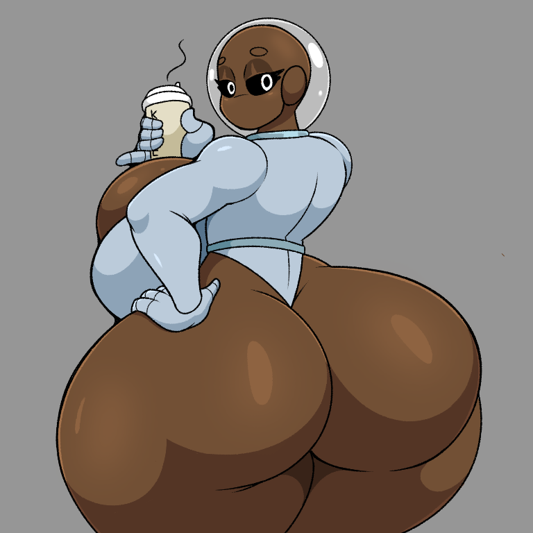 
anthro big_ass big_breasts big_thighs brown_body clothing omegabrawl