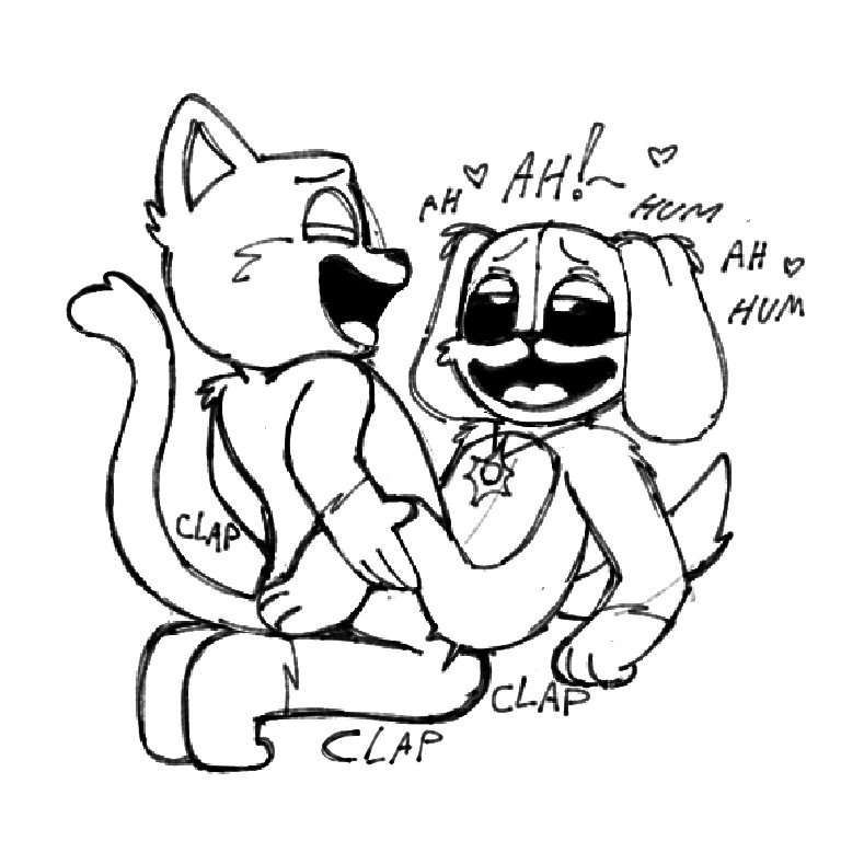 2024, 2d, 2d (artwork), 2d artwork, ahe gao, anthro, anthro on anthro, anthro only, catnap (poppy playtime), critters (poppy playtime), dogday (poppy playtime), furry only, gay, gay sex, horny, male, moaning, mob entertainment, mrlittlesheep, no humans, open mouth, poppy playtime, poppy playtime (chapter 3), sex, smiling, smiling at another, smiling at partner, smiling critters, tagme