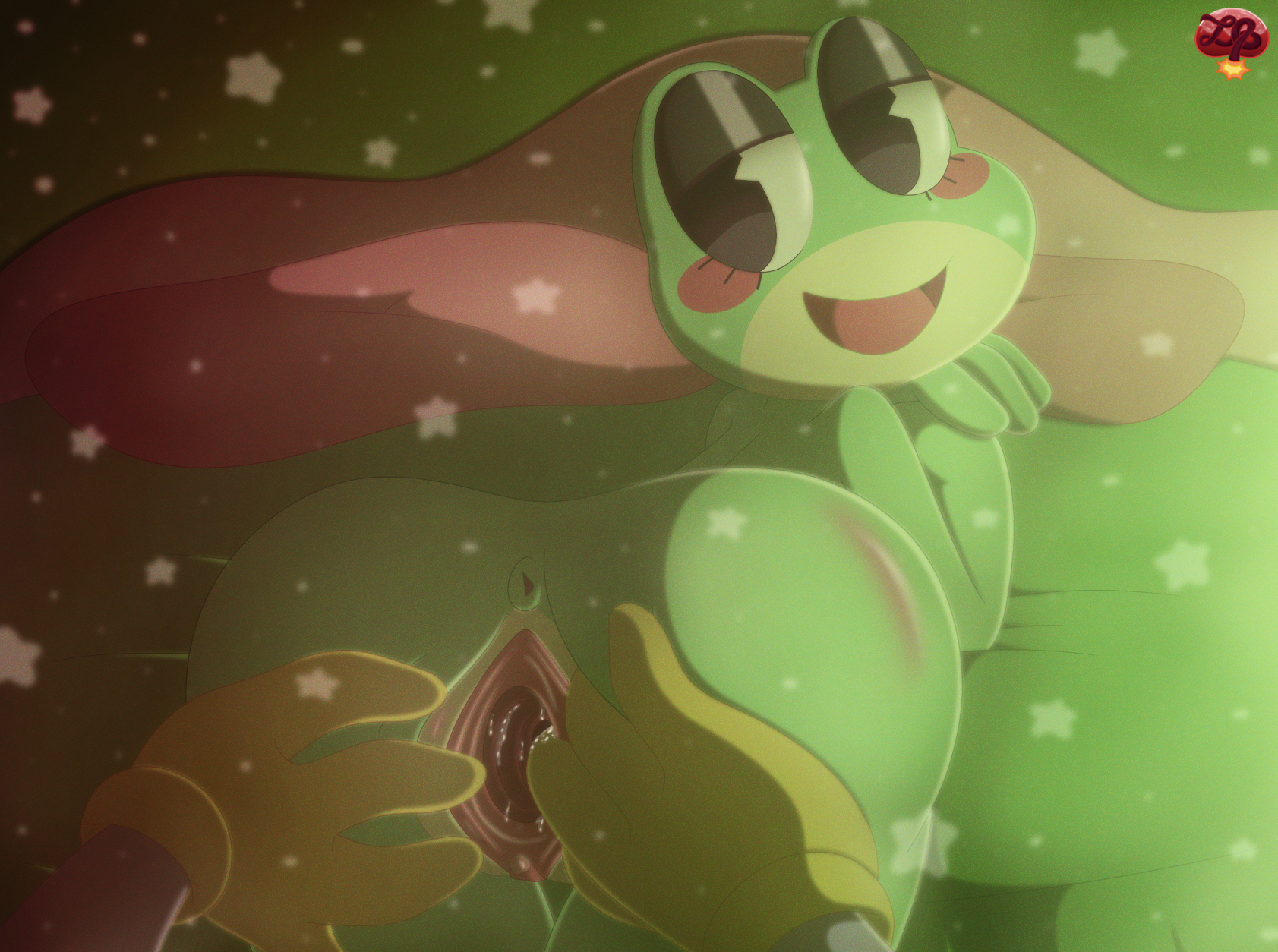 1boy, 1girls, amphibian, anthro, anus, ass, female, fingering, fingering pussy, frog, furry, glitch productions, gloves, jax (the amazing digital circus), ladybomber, lagomorph, male, male/female, open mouth, pussy, rabbit, ribbit (the amazing digital circus), spread pussy, spreading, the amazing digital circus, tongue