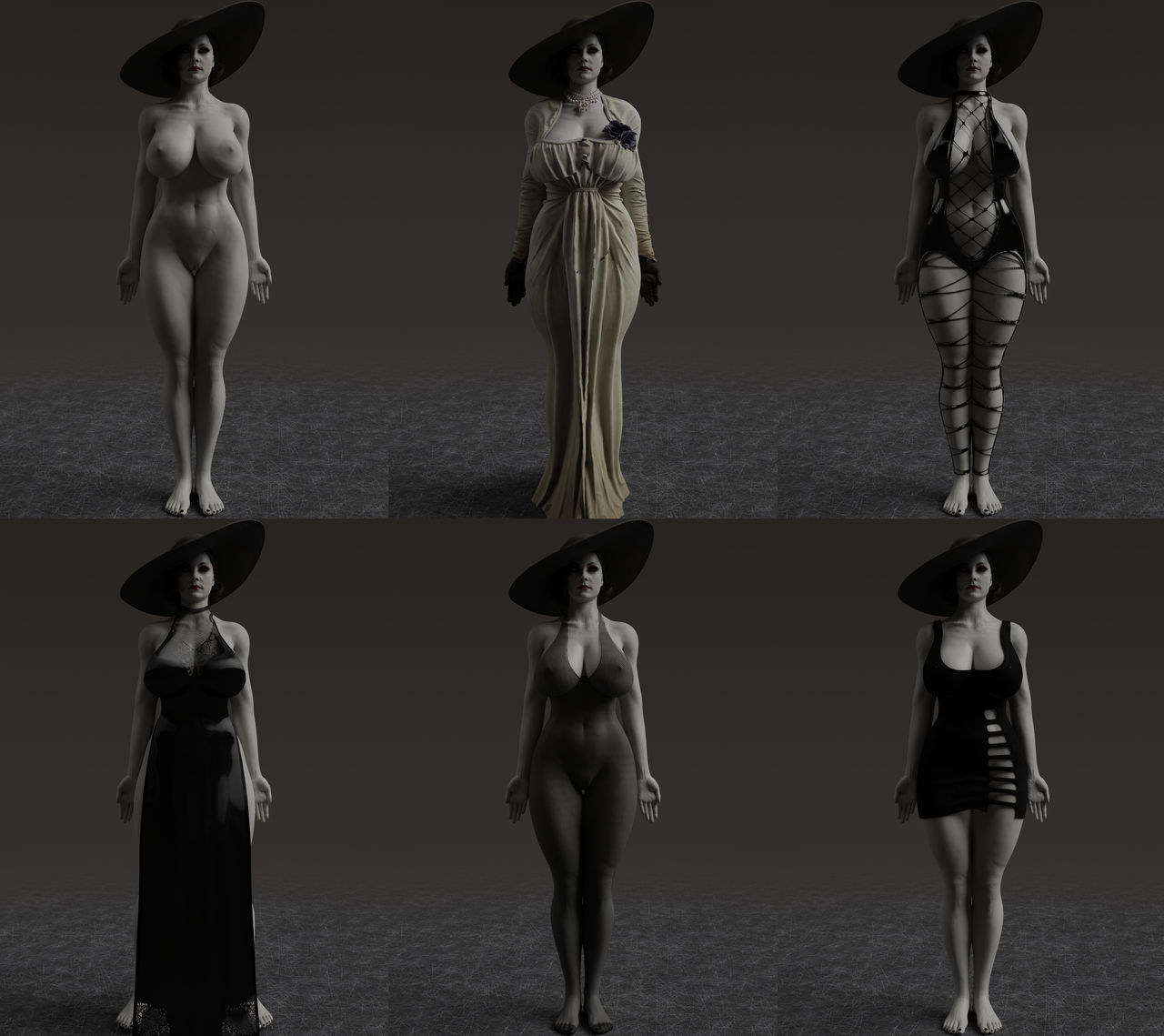 1girls, 3d, alcina dimitrescu, ass, big ass, big breasts, black hair, breasts, bust, busty, capcom, chest, cleavage, curvaceous, curvy, curvy figure, dark hair, eyebrows, eyelashes, eyes, female, female focus, giantess, hair, hips, hourglass figure, huge ass, huge breasts, large ass, large breasts, large female, legs, light skin, light-skinned female, lips, mature, mature female, milf, mini giantess, mother, mutant, pale skin, pale-skinned female, plague of humanity (artist), resident evil, resident evil 8: village, slim, slim waist, solo, tall female, thick, thick hips, thick legs, thick thighs, thighs, top heavy, villain, villainess, voluptuous, voluptuous female, waist, white body, white skin, white-skinned female, wide hips
