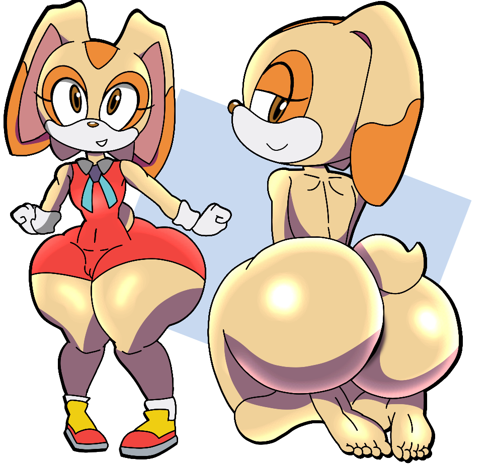 ass big_ass cream_the_rabbit cub curvy flat_chest furu_flami huge_ass humanoid no_humans non-human non-human_only nude pussy rabbit shortstack solo sonic_(series) sonic_the_hedgehog_(series) thick_thighs young