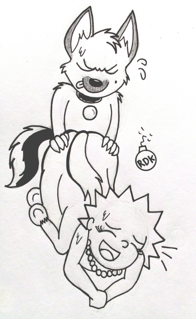 anthro canine centaur centauress female from_behind hybrid interspecies lisa_simpson male male/female reddragonkan sex the_simpsons