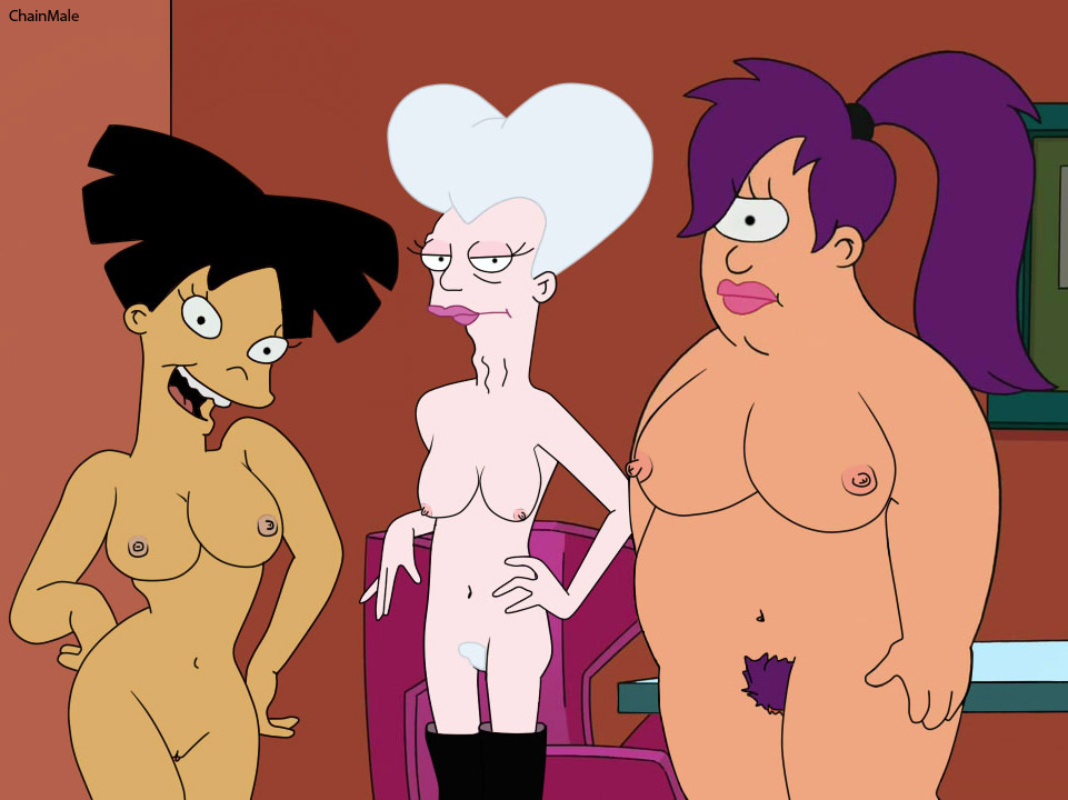 amy_wong chainmale female female_only futurama human mom_(futurama) multiple_females multiple_girls photoshop turanga_leela