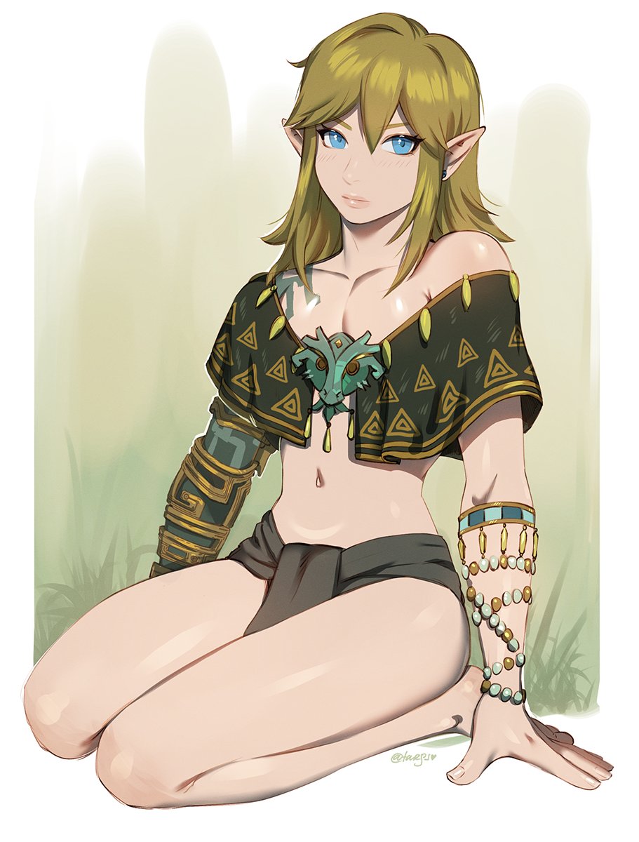 1boy charged_armor_(totk) femboy link pretty_boy solo solo_male targso tears_of_the_kingdom the_legend_of_zelda