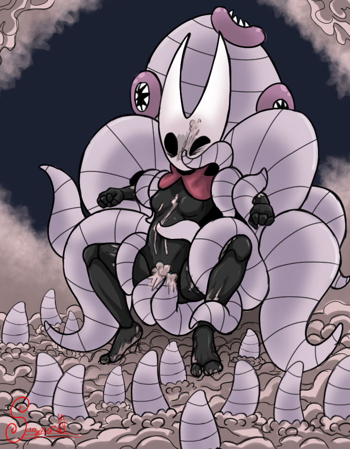 dark_skin dark_skinned_female female flukemarm flukes_(hollow_knight) hollow_knight hornet_(hollow_knight) insect_girl insects interspecies male milf penetration rape sigorordl stuck vaginal_penetration