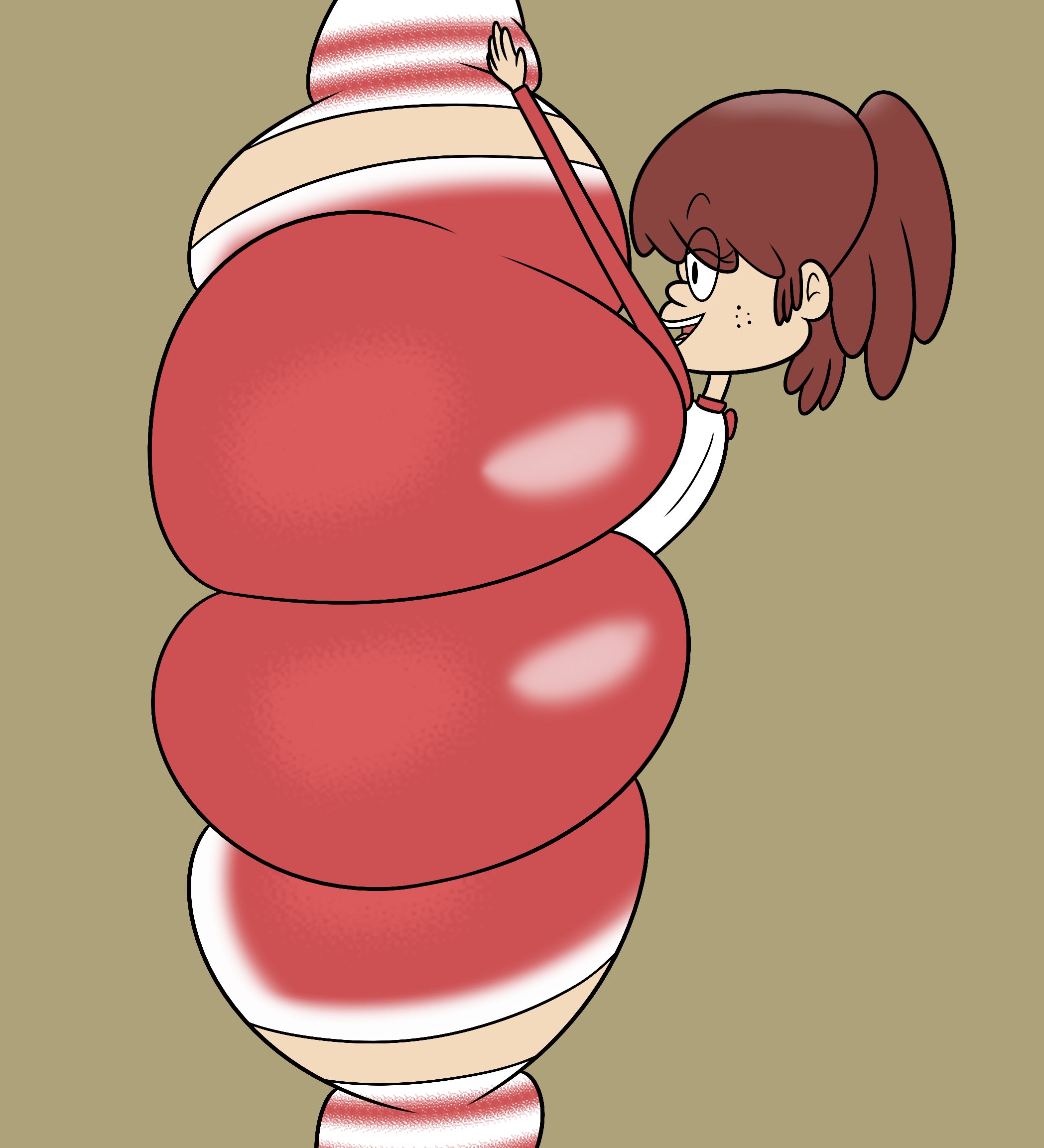 ass, ass bigger than head, ass focus, big ass, clothed, female, female only, huge ass, hyper ass, lynn loud, pixelectrical, the loud house
