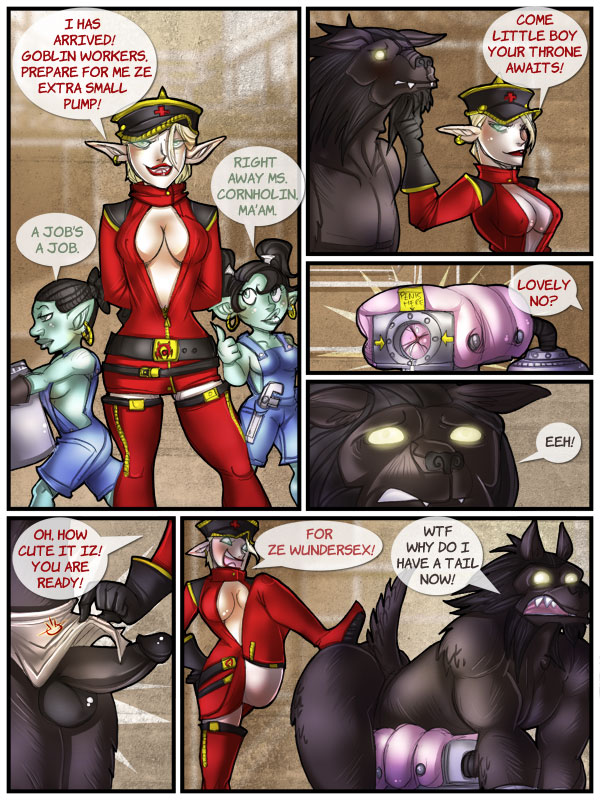 2011 alliance_(warcraft) blizzard_entertainment blood_elf comic english_text female goblin goblin_female horde kalimdor ms._cornholin original_character page_2 shia_(artist) warcraft worgen world_of_warcraft