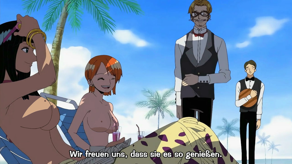 destinationchaos female human male nami nico_robin nude nude_filter one_piece pre-timeskip