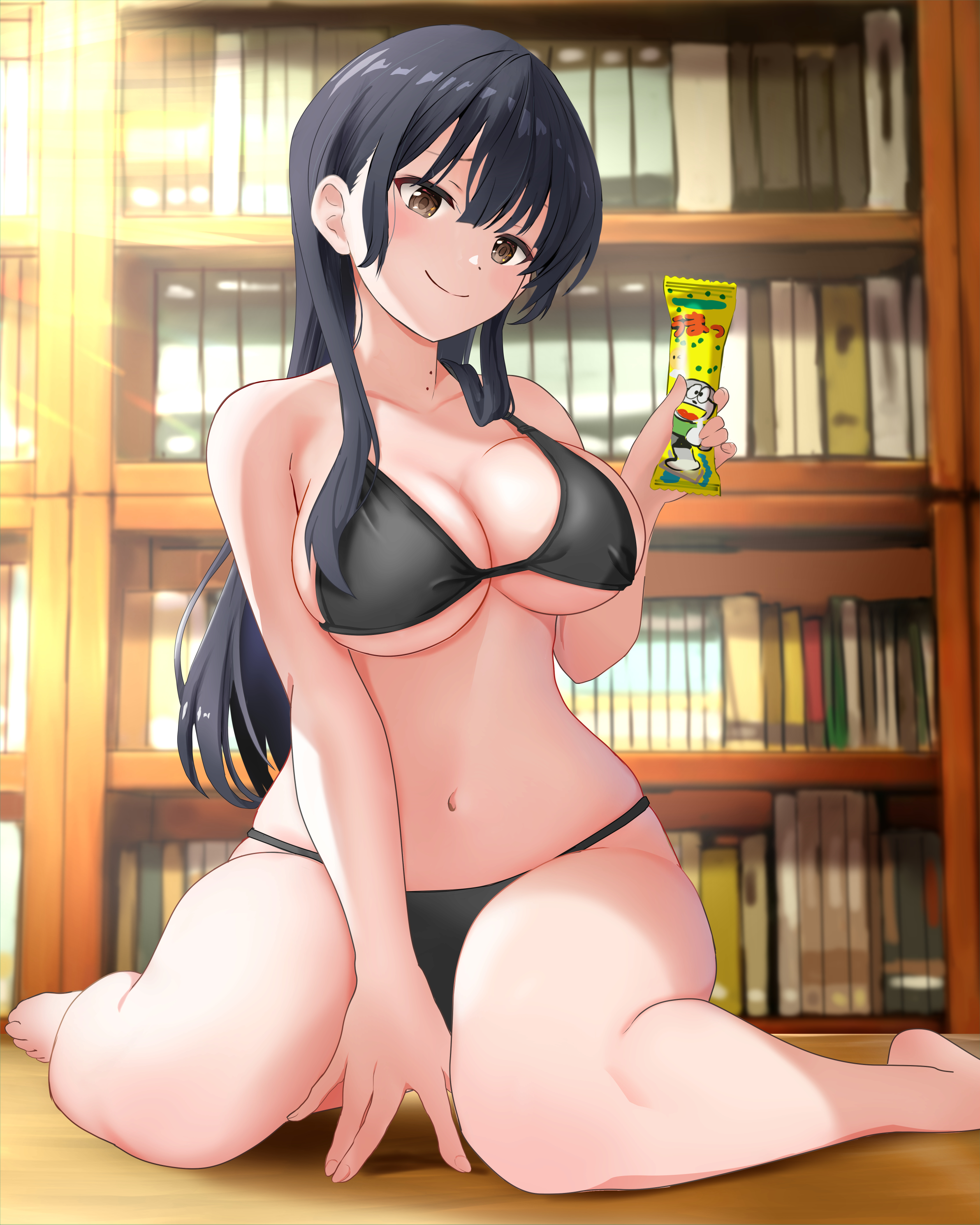 artist request, boku no kokoro no yabai yatsu, breasts, female, smile, underwear, yamada anna