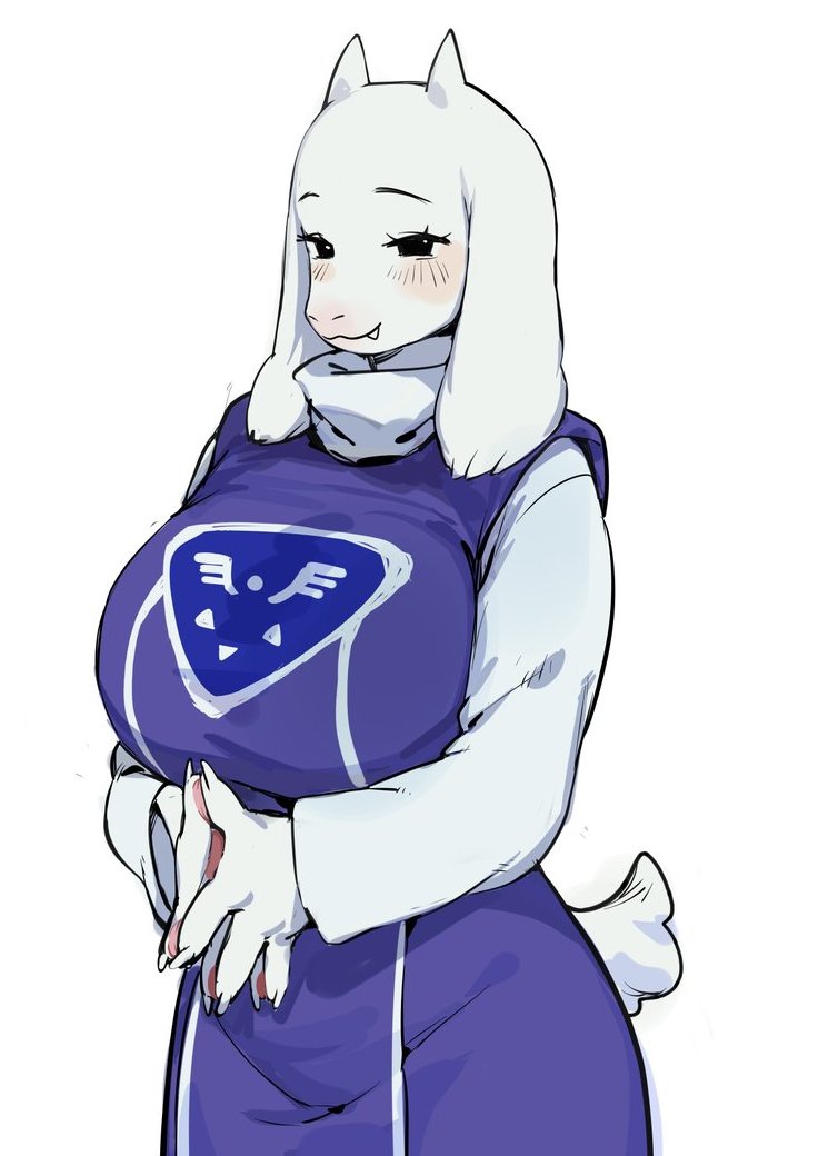 2d, anthro, artist request, color, digital media (artwork), female, furry, goat, horns, solo, tagme, tagme (artist), toriel, undertale, undertale (series), white fur