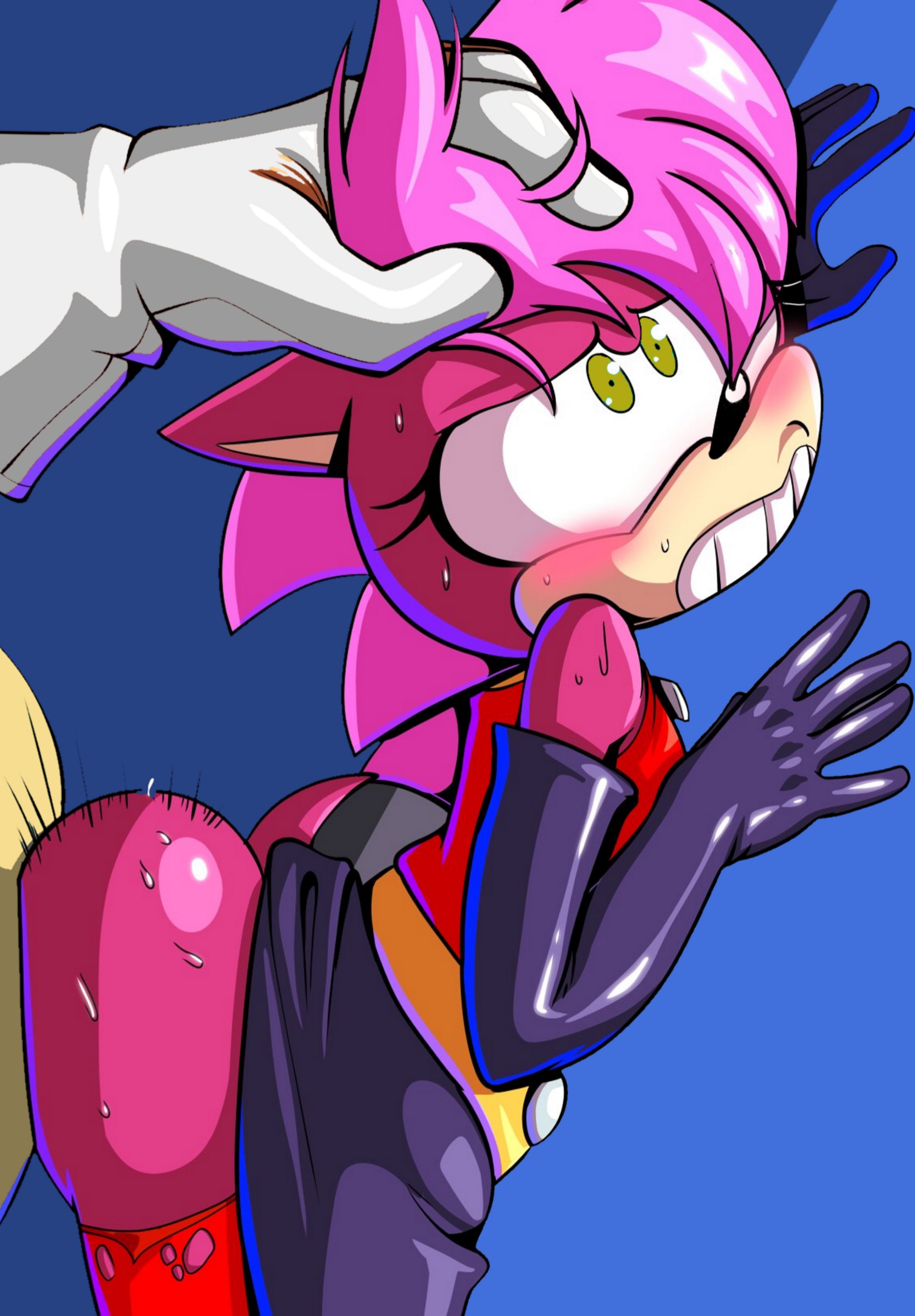 1boy, 1girls, ambiguous penetration, ass, big ass, fakeryway, female, male, pleasure castle, sonia the hedgehog, sonic (series), sonic the hedgehog (series), sonic underground
