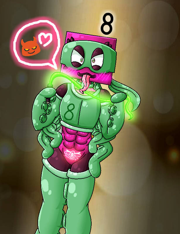 1boys abs anthro blush bokeh choker devil_emoji eight_(numberblocks) evil gloves glowing_tattoo heart jazzzeh51 licking licking_whip masked masked_male multi_arm multi_limb muscles muscular_male numberblocks octonaughty saliva solo solo_male speech_bubble suction_cup tattoo tentacle_arms tentacles thighhighs tongue_out tougue tougue_out whip