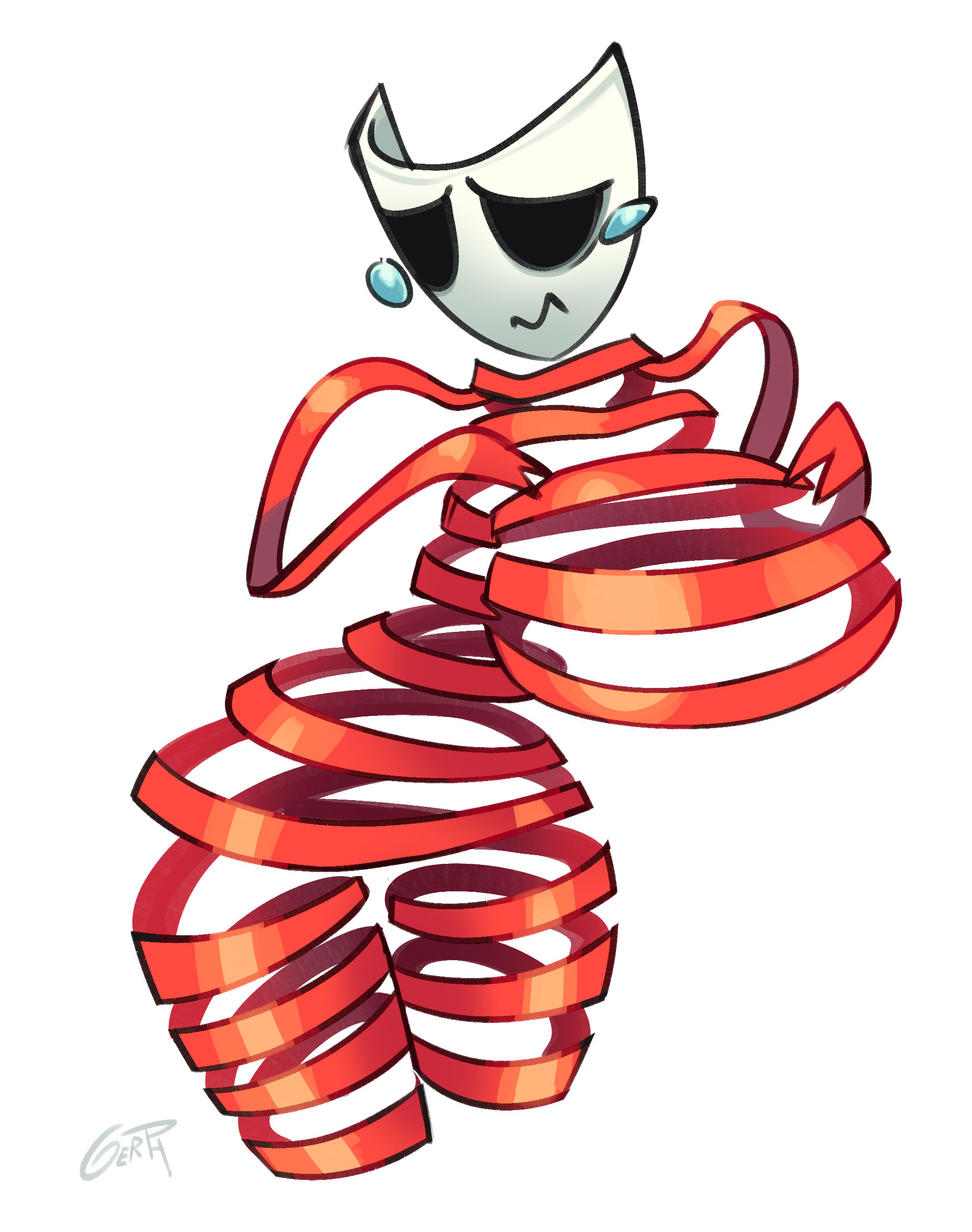 1girls, anthro, ass, big breasts, breasts, busty, cute, female, female only, gangle (the amazing digital circus), gangle with thick ribbons, gerph, glitch productions, gooseworx, huge ass, large breasts, mask, masked female, red ribbon, ribbons, sad mask, solo, solo female, solo focus, tagme, tears, the amazing digital circus, thick thighs