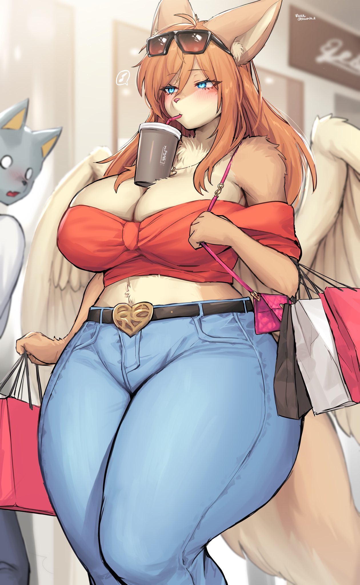 big breasts, breasts, female, suurin (ksyaro), tagme, thick thighs, wide hips