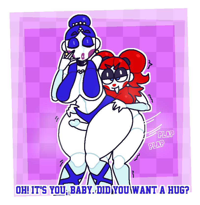 1futa 1girls 2d 2d_(artwork) animatronic animatronic_female animatronics baby_(fnafsl) ballerina ballora ballora_(fnafsl) big_breasts blue_eyes blue_panties bottomless breasts circus_baby circus_baby_(fnaf) closed_eyes clothed clothing clown clown_girl crushtrap dialogue duo earrings erection female five_nights_at_freddy's five_nights_at_freddy's:_sister_location futa_on_female futanari huge_ass humanoid humanoid_penis long_penis mostly_nude necklace partially_clothed plap red_hair standing text thick_thighs thigh_job wide_hips