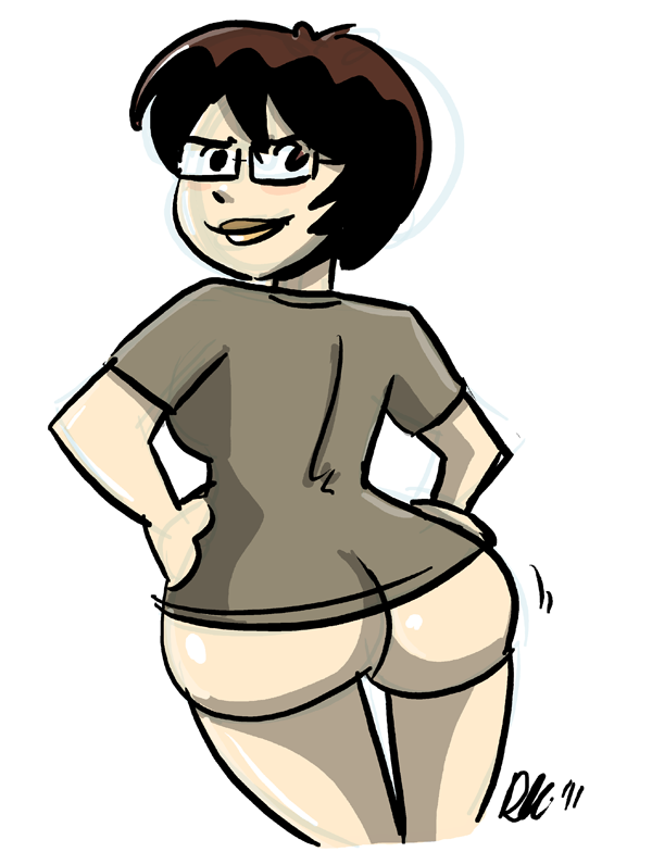 ass bottomless david_willis faye_whitaker huge_ass questionable_content webcomic wide_hips