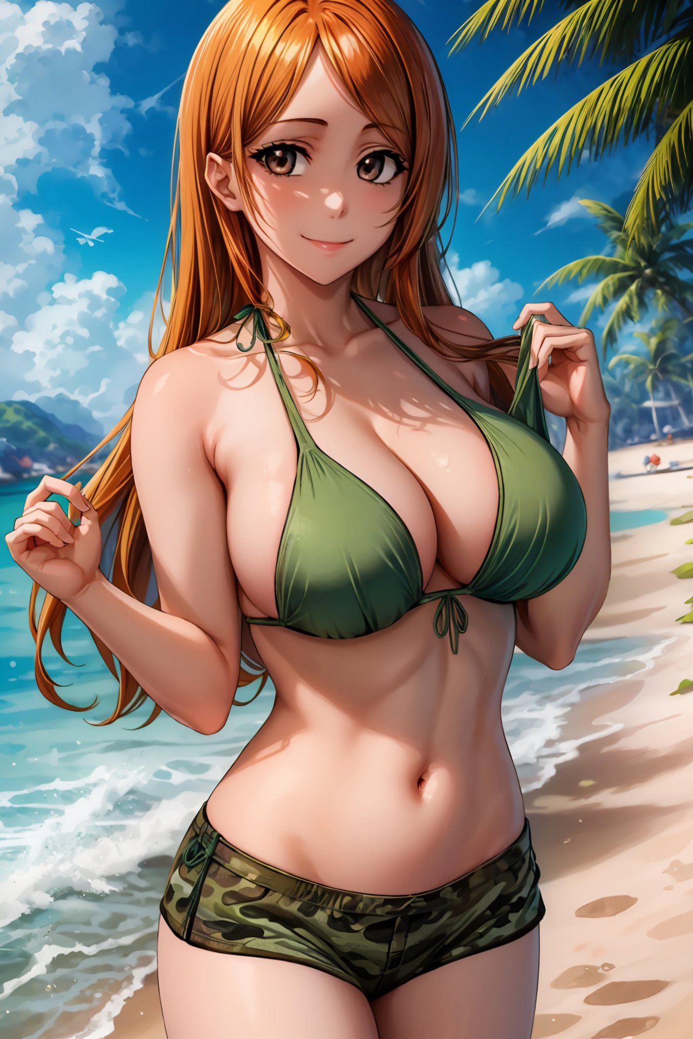 ai generated, alternate costume, bleach, breasts, female, female only, inoue orihime, mommy, nai diffusion, solo, stable diffusion, tagme, white skin