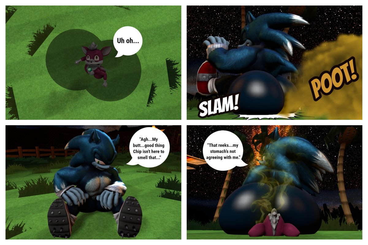 2boys 2males 3d 3d_(artwork) big_ass big_butt bubble_ass bubble_butt chip_(sonic) comic english_text facefarting facesitting fart fart_cloud fart_fetish gay huge_ass huge_butt joemike male male_only sega sonic_(series) sonic_the_hedgehog sonic_the_hedgehog_(series) sonic_the_werehog speech_bubble text yaoi