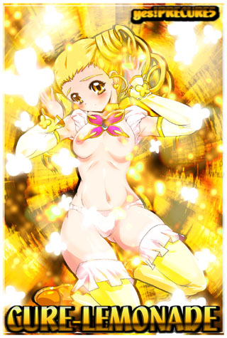 cure_lemonade magical_girl pretty_cure rapidangel small_breasts stockings urara_kasugano yes!_precure_5