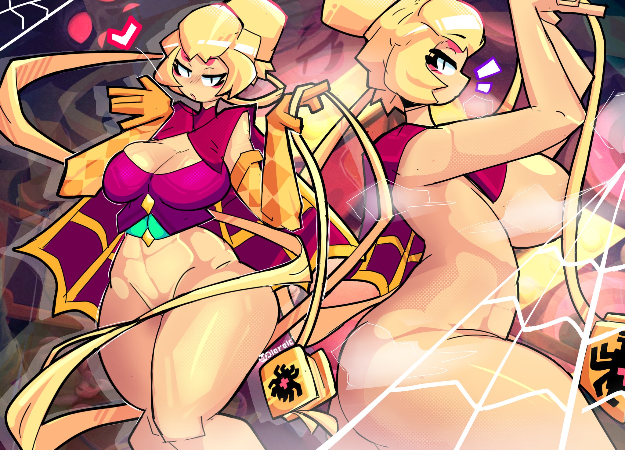 1girls, 2023, ass, big ass, big breasts, big butt, blonde hair, bottomless, brawl stars, breasts, bubble ass, bubble butt, busty, charlie (brawl stars), curvaceous, curvy, dierelc, female, female focus, female only, front view, gloves, half naked, half-dressed, huge ass, huge breasts, huge butt, large ass, large breasts, large butt, light skin, light-skinned female, long gloves, long hair, looking at viewer, makeup, multiple angles, naked, naked female, no bra, no panties, no underwear, nude, open mouth, side view, sitting, solo, solo female, solo focus, standing, supercell, thick, thick ass, thick thighs, topless, voluptuous, wide hips