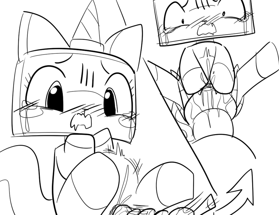 big_penis bodily_fluids crying cute_fangs fangs female genitals hooves horn lego looking_at_genitalia looking_at_penis looking_down meringue_(pixiv) monochrome open_mouth penetration penis pupils raised_leg small_pupils solo stomach_bulge tail tears teeth the_lego_movie unikitty vaginal_penetration vaginal_penetration worried worried_face worried_look