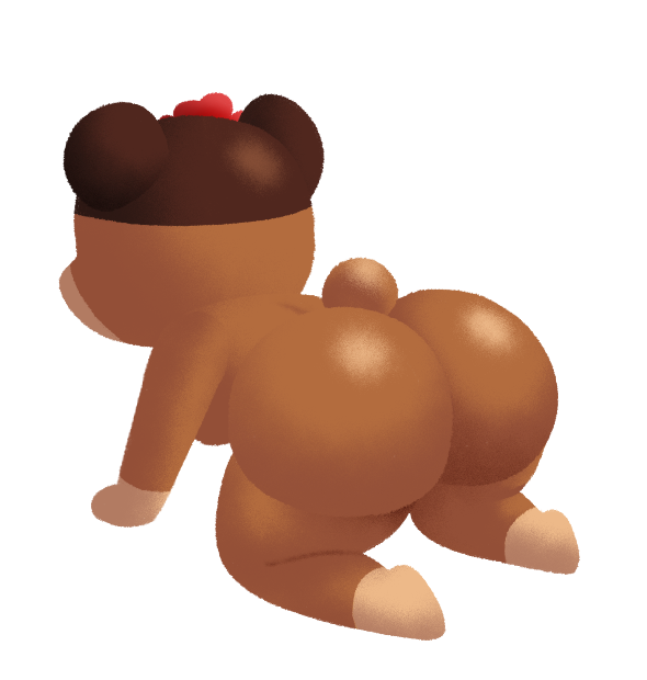 1girls animal_crossing anthro bear duo female june_(animal_crossing) naked nintendo nude nude_female omegasunburst on_hands_and_knees source_request straight tagme tail transparent_background ursine ursine_humanoid