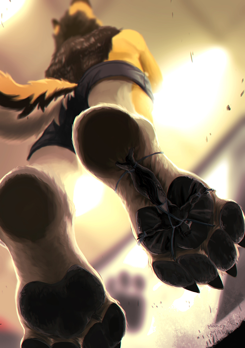 anthro barefoot barefoot_stallion dannydumal dominant dominant_male duo feet foot_fetish foot_focus foot_on_face ignoring_another immobile insole larger_male male male/male male_feet male_on_bottom male_on_top mammal maneymaw_(artist) micro on_bottom on_top pawpads paws size_difference smaller_male smothering soles stepped_on stuck_to_foot tied_to_foot toes underfoot used_as_an_insole