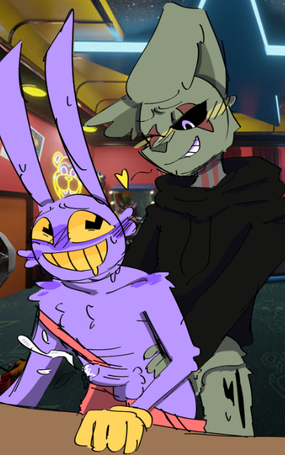 2boys, anal, bunny ears, crossover, cum, dreamworld34, five nights at freddy's, five nights at freddy's 3, five nights at freddy's: security breach, furry only, glitch productions, gooseworx, hoodie, jax (the amazing digital circus), male, male only, male/male, rabbit, scottgames, springtrap, springtrap (fnaf), springtrap d. onette (dreamworld), steel wool studios, table, the amazing digital circus
