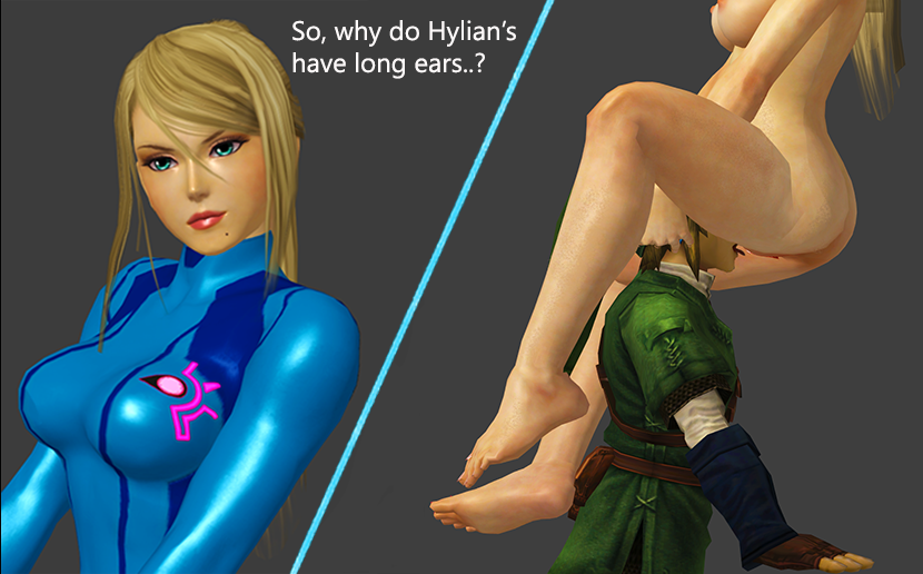 1boy 1girls 3d bimbo blonde_hair crossover cunnilingus ditzy duo eating_pussy elf_ears hetero human human_only hylian hylian_ears licking licking_lips licking_pussy link link_(twilight_princess) metroid older_female oral oral_sex pussy pussy_eating samus_aran sex sfm source_filmmaker straight the_legend_of_zelda twilight_princess unseen_male_face younger_male zero_suit_samus