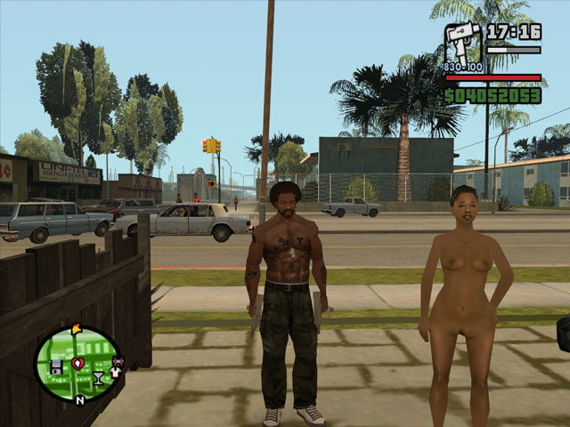 3d accurate_art_style breasts carl_johnson color denise_robinson grand_theft_auto grand_theft_auto:_san_andreas hair hud nipples