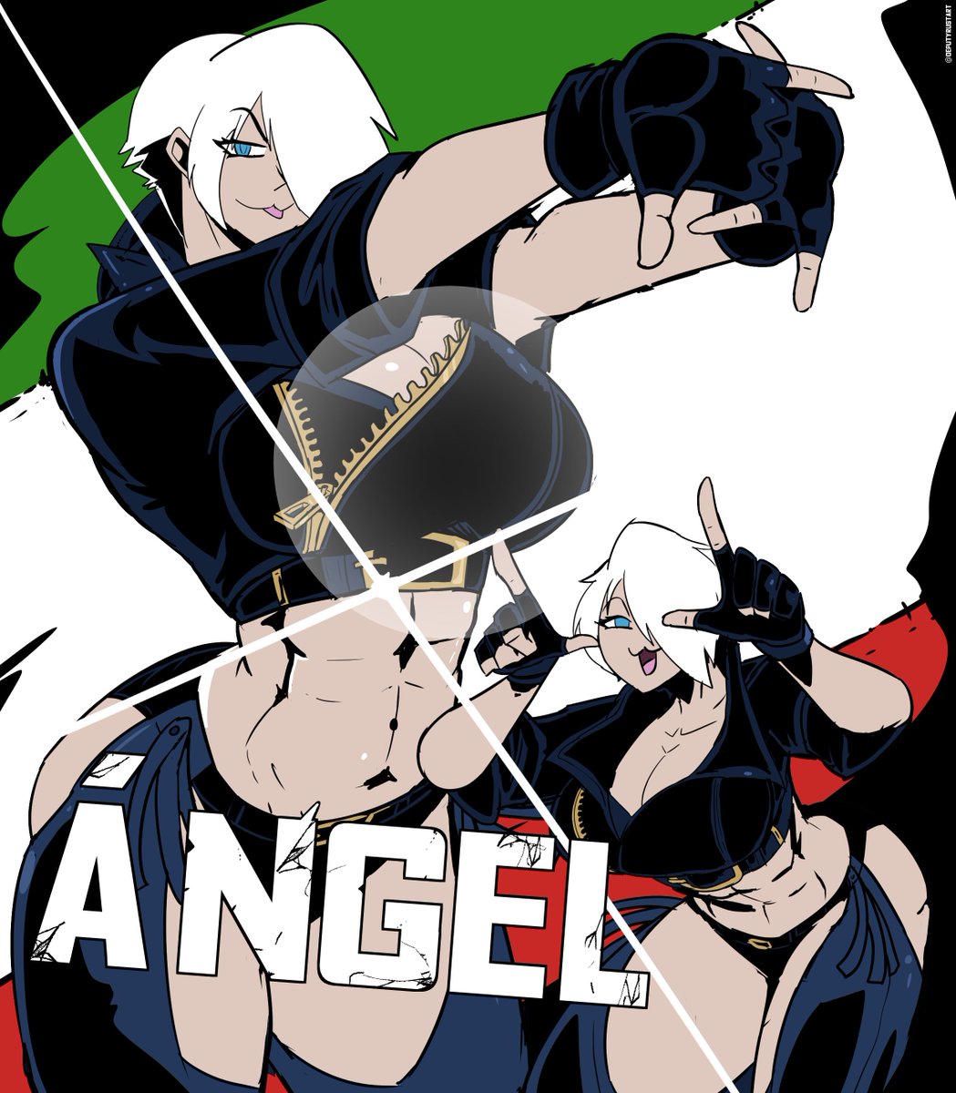 1girls abs angel angel_(kof) athletic athletic_female big_breasts blue_eyes breasts clothed clothed_female deputyrust female female_focus female_only hair_over_one_eye king_of_fighters kof light-skinned_female light_skin mexican mexican_female muscular muscular_female snk solo solo_female solo_focus taunting toned toned_female white_hair