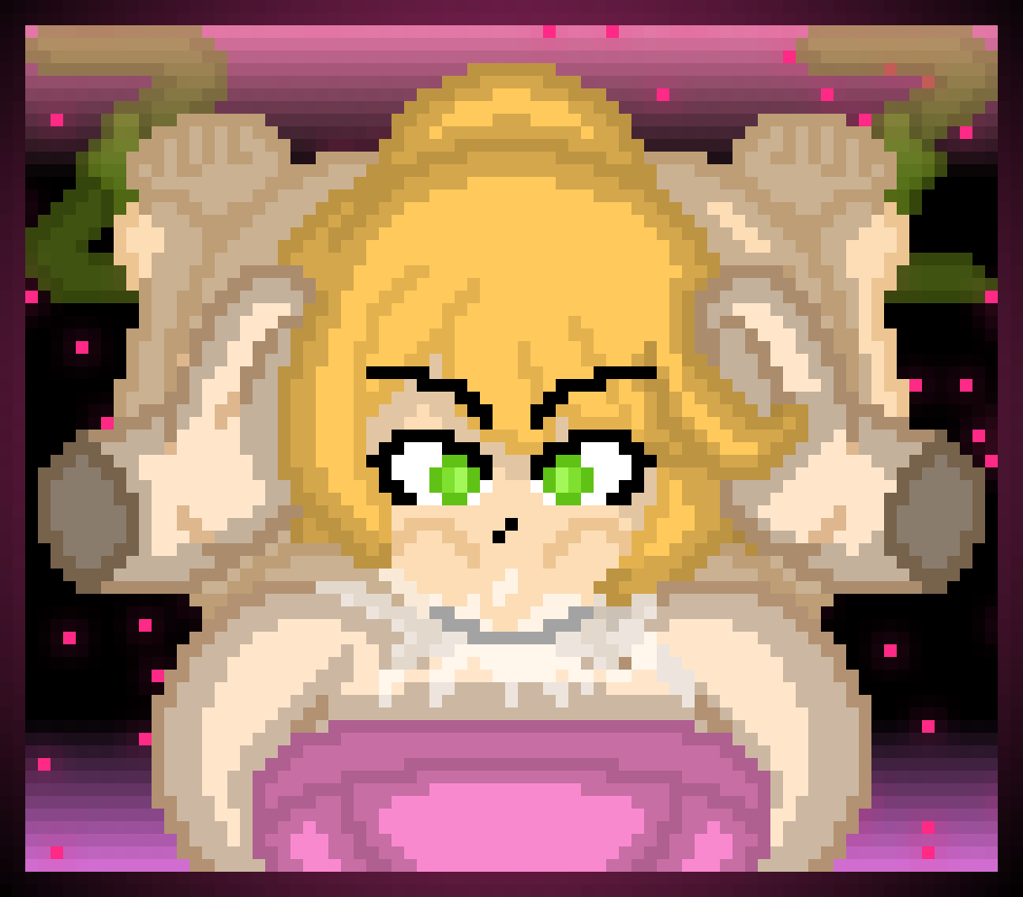 1futa 1girls alisha_ahsila ass blonde_hair cheeks_full cum cum_in_mouth feet fellatio futa_on_female futanari green_eyes hands_on_head holding_head hoodie hoodie_only pixel_art self_upload z!betty zixy