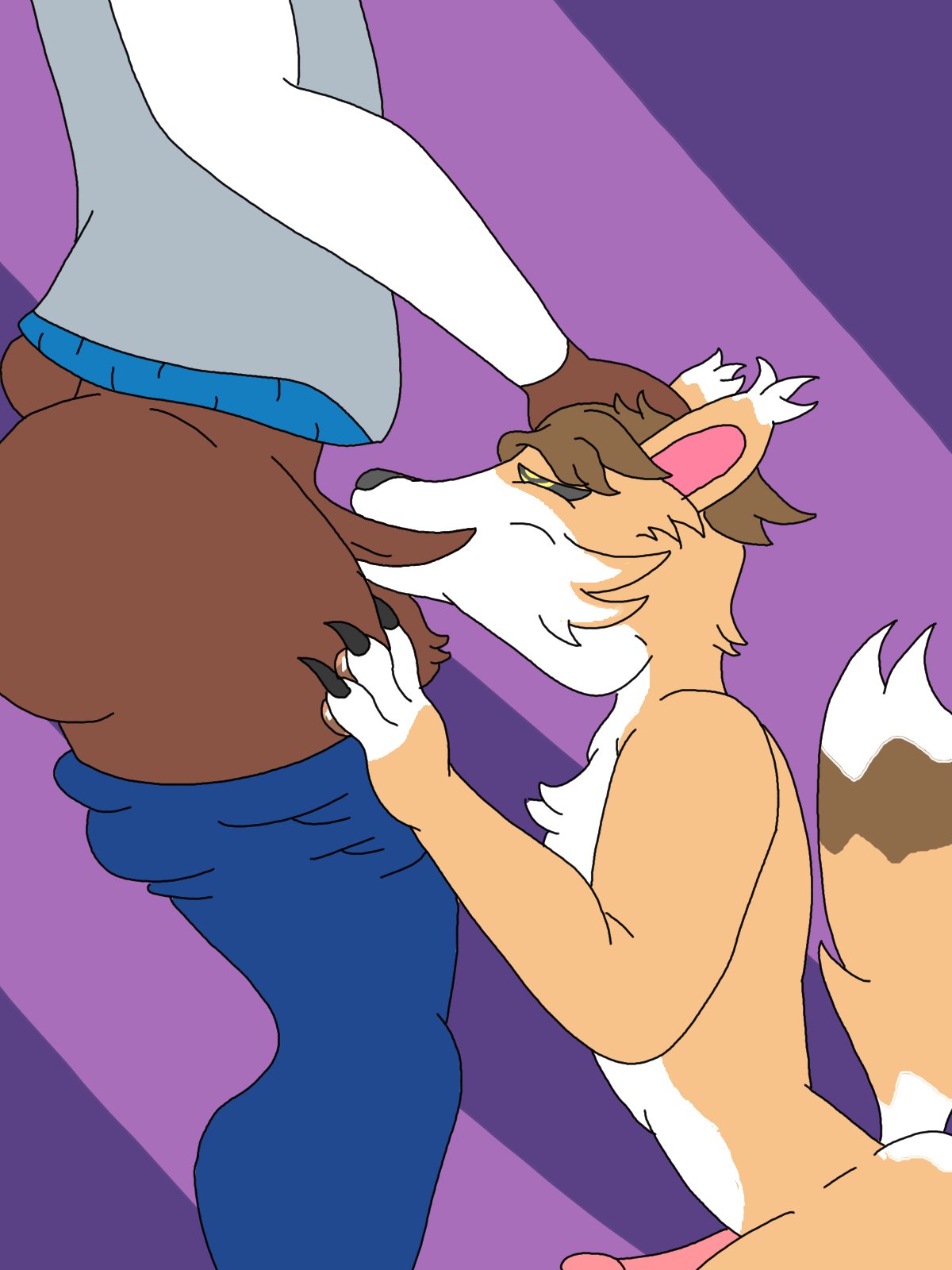 2boys 2males anthro anthro_only anthrofied ass ass_focus ass_up balls balls_deep ballsack blowjob blowjob_face brown_body brown_fur brown_skin brown_tail butt_focus butt_shot clothed clothing completely_naked completely_naked_male completely_nude completely_nude_femboy completely_nude_male cotton_tail dropout_bear duo duo_focus fellatio fellatio_face fellatio_gesture femboy fur furry furry_ears furry_male furry_only furry_tail grabbing_hair half-closed_eyes kanye_bear llas_arts male male/male male_focus male_only mammal orange_body orange_fur orange_skin orange_tail pants pants_down pants_pull pants_pulled_down paws penis penis_awe penis_in_mouth penis_out pink_penis smile smiling spike_alvarez spikefox sucking sucking_penis testicle testicles testicles_clench three_tone_tail white_body white_fur white_skin yellow_body yellow_fur yellow_skin yellow_tail youtube youtube_hispanic