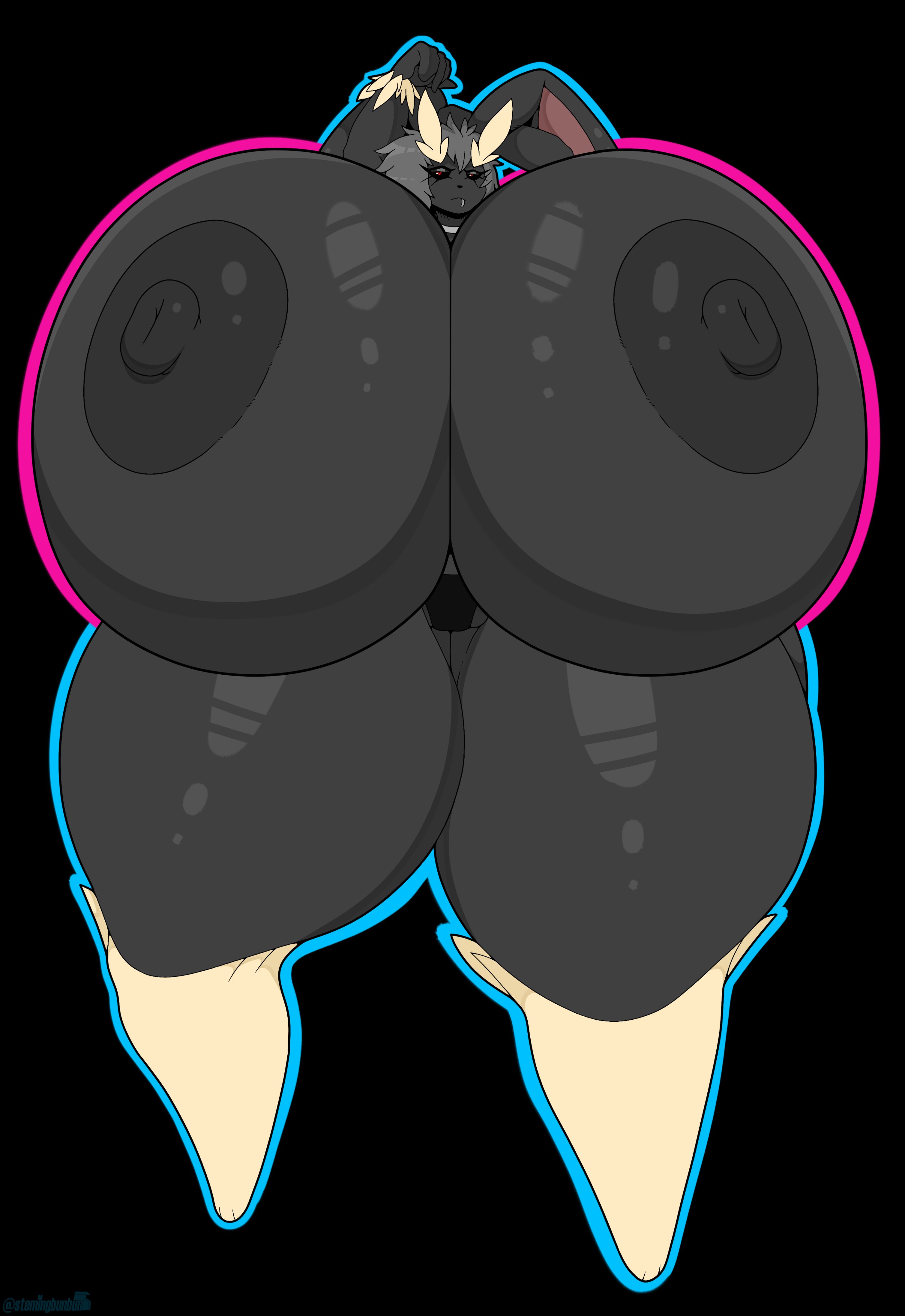 big breasts, breasts, female, huge breasts, lopunny, pokémon (species), pokemon, pokemon (species), rubi (stemingbunbun), stemingbunbun, tagme, thick thighs, wide hips