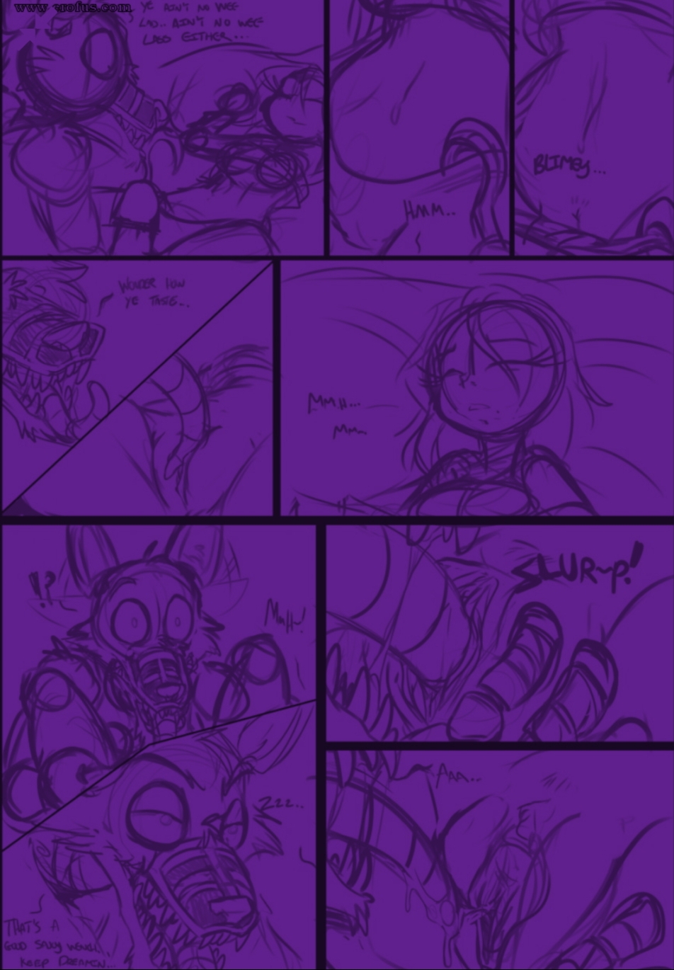 animatronic comic five_nights_at_freddy's five_nights_at_freddy's_4 fnaf foxy_(fnaf) kayla-na monsters_in_the_closet nightmare_foxy rape robot