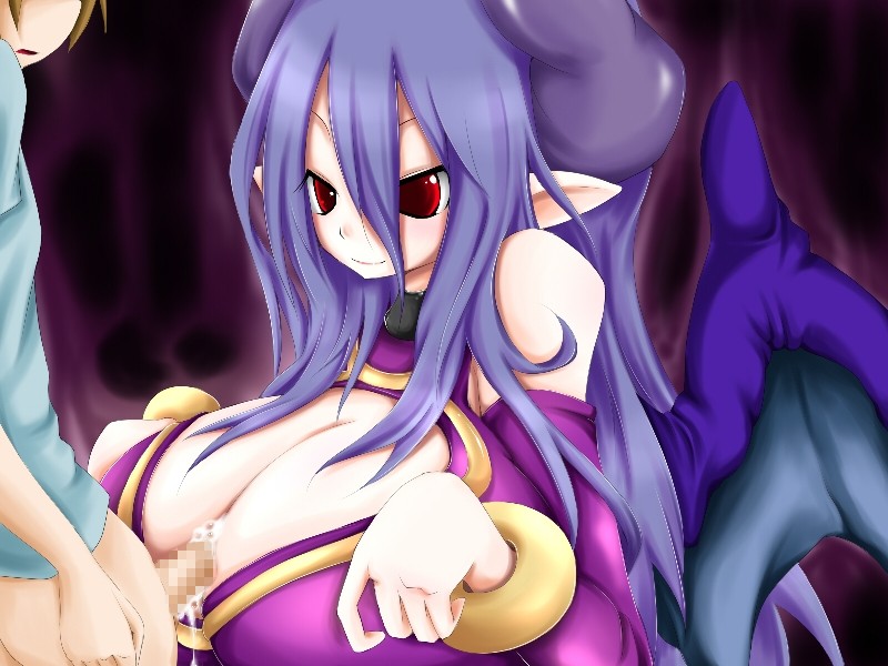 artist_request big_breasts blush breasts censored cleavage clothed_sex cum cum_on_body cum_on_breasts cum_on_upper_body demon_girl erection female frfr horns huge_breasts large_breasts long_hair male monster_girl paizuri paizuri_under_clothes penis pointy_ears purple_hair red_eyes smile source_request straight succubus wings