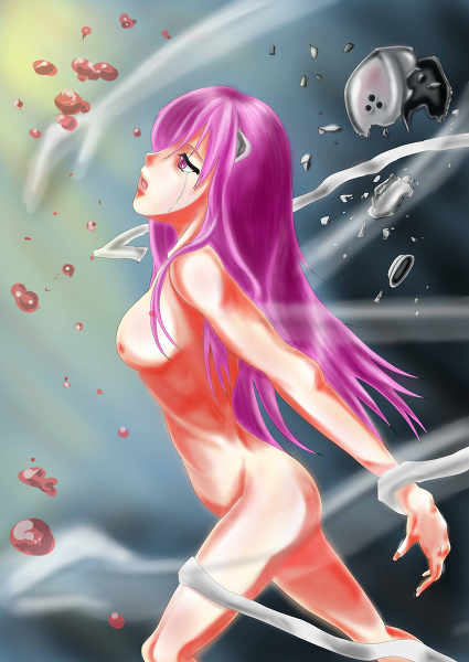 1girls elfen_lied female female_only horns lucy_(elfen_lied) solo tagme vectors